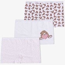 Koza İç Giyim Kız Çocuk 3'lü Desenli Boxer