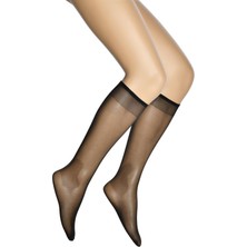 Dore Burnu Şeffaf Fit 15 Dizaltı Kadın Çorap