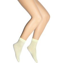 Dore Petek Desenli Mikro Soket Kadın Çorap