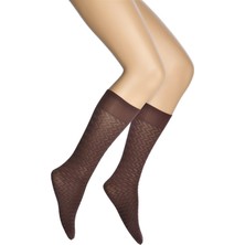 Dore Irmak Desenli Mikro Dizaltı Kadın Çorap