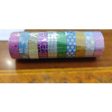 Ada Çanta Kırtasiye 10 Lu Simli Farklı Desen ve Modellerde Bant Seti AD855211