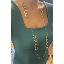 Liveyn Design Uzun Gold Kolye