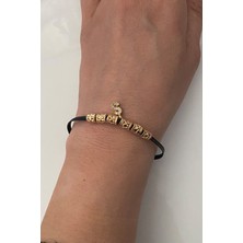 Liveyn Design Harfli Deri Bileklik