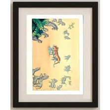 Karikatural Wang Jinhai 29X21CM Orijinal Karikatür Tablo