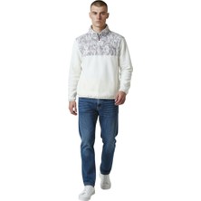 Belirtilmemiş Bad Bear Too Much Half Zip Bej Erkek Sweatshirt
