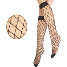 Dore Ağ File Dizaltı Kadın Çorap