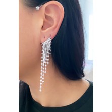 Liveyn Design Inci ve Zirkon Detay Kıkırdak Küpe