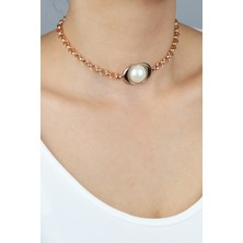 Liveyn Design Inci Detay Choker Kolye