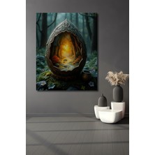 Teona Ahşap Gızemlı Orman Yolu Yağlı Boya Görünümlü Dekoratif Ahşap Tablo Dikdörtgen Tablo