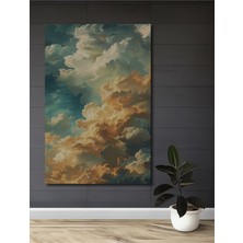 Teona Ahşap Gökyüzü Rüya Yağlı Boya Görünümlü Dekoratif Ahşap Tablo Dikdörtgen Tablo
