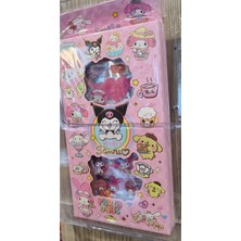 Ada Çanta Kırtasiye 100 Parça Sticker Seti Kuromi ve Arkadaşları Figürlü