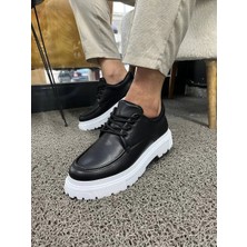 No8 Home Kb-X6 Kuback Siyah Cilt Günlük Erkek Ayakkabı