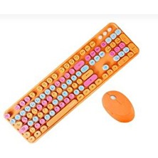 Everest Grup Kablosuz Klavye ve Mouse Fare Set 104 Tuşlu Pc Notebook Laptop Uyumluu