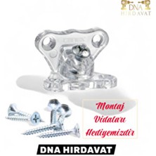 Dna Hırdavat Açılı Şeffaf Çektirme Kelebek Köşe Birleştirme Kırılmaz ( 1 Adet )