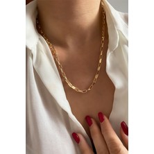 Liveyn Design Ince Geometrik Zincir Klasik Kolye