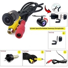 Kalite Geri Veya Ön Görüş Kamerası (Park Çizgisi Ister Kullan Istersen Kullanma) Kablo Seti ile Birlikte