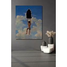 Teona Ahşap Gökyüzüne Açılan Sonsuzluk Yağlı Boya Görünümlü Ahşap Dekoratif Tablo Dikdörtgen Tablo