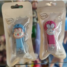 Ada Çanta Kırtasiye Çocuk Tırnak Makası 2 Li Set (Koyu Pembe/mavi) AD55514