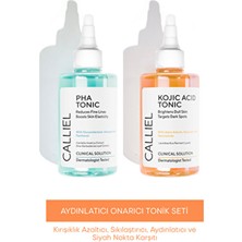 Calliel Aydınlatıcı ve Onarıcı Yaşlanma Karşıtı Bakım Seti Hyaluronik Asit İçeren Tüm Cilt Tipleri İçin