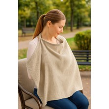 UmBaby 2 Katlı Müslin Emzirme Önlüğü Çok Amaçlı Kullanım %100 Pamuk (Balenli)