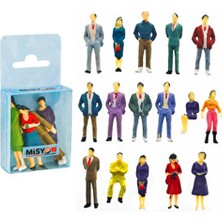 Misyon Maket İnsan Figürü 1/25 5'li Paket Renkli Model ve Detaylı Tasarım