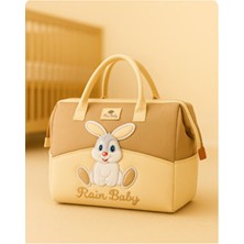 Rain Baby Bebek Bakım Çantası Tavşan Desenli Anne Bebek Çantası