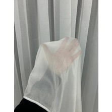 Nish Perde Lüks Keten Balık Sırtı Desen Tül Perde 1x3