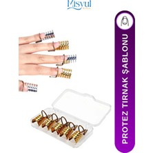 Ocean Protez Tırnak Uzatma Şablonu Yeniden Kullanılabilir Jel Tırnak Yapım Aparatı