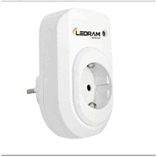 Ledram Faz Akım Koruma Özellikli Fiş Priz - 16A 250V 3500W - Çocuk Korumalı Özellikli - Durum LED Işıklı