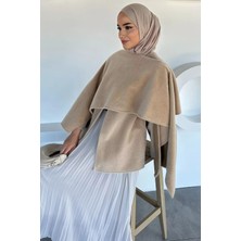 Julude Çıtçıtlı Sakallı Yumoş Tesettür Panço P-00018878