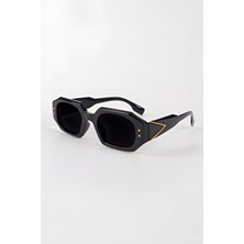 Macerati Baccur Unisex Gri Duman Vintage Dikdörtgen Yeni Sezon Güneş Gözlüğü