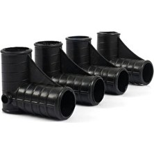 Loove Bebe Sağlam Kaymaz Köşe Ayak 32 mm Kalın Borulu Beşikler İçin Siyah Tekerlekli