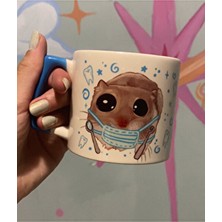 Westartic Sad Üzgün Hamster Meslek Dişçi Diş Doktoru Kupa Bardak Fincan