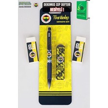 Fenerbahçe "dekomus Cep Defteri Hediyeli" Lisanslı Versatil Uçlu Kalem , 0.7 mm Uç ve 2 Adet Silgi S