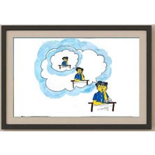 Karikatural Thipparapu Suman Kumar 29X21CM Orijinal Karikatür Tablo