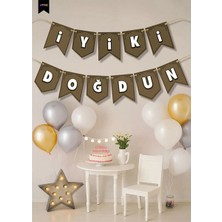 Alpjoy Iyi Ki Doğdun Harf Afiş -Altın-