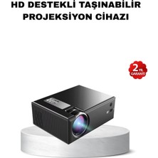 Taşınabilir Full Hd Projeksiyon Cihazı Yüksek Parlaklık ve Geniş Bağlantı Se - F059K685-U58