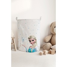 Talia Home Karlar Ülkesi Elsa Desenli Çocuk ve Bebek Odası Düzenleyici Oyuncak Veya Kirli Sepeti TLAS-307