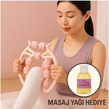 Leyaton Kas Gevşetici Masaj Aleti | 9 Tekerlekli Çok Renkli Ayarlanabilir Model ile Rahatlama