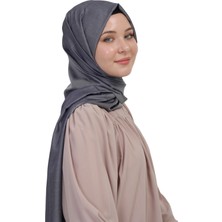Manolyaşal İslamic Hijab Çift Taraflı Düz Jakar Şal – Parlak & Mat Dokulu, Özel Gün Şalı, Düz Renk
