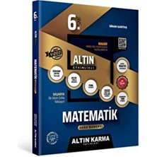 Altın Karma Yayınları 6.sınıf Matematik Altın Etkinlikli Kazanım Sb (Sinan Sarıtaş)
