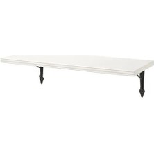IKEA Bergshult/krokshult Duvar Rafı Beyaz Antrasit 80 x 30 cm