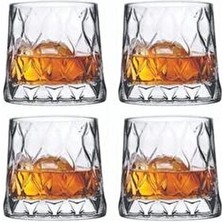 Paşabahçe Leafy 420194 4 Lü Su Bardak - Su Meşrubat Bardağı Özel Seri 300 cc