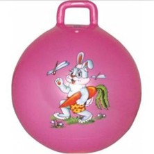Canderel J-16 Kız Çocuk Pembe Plates Zıp Zıp Topu 45 cm Çocuk Boyu