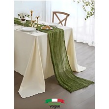 Kitchen Vogue Bohem Dekoratif Runner Masa Örtüsü | Düğün, Parti, Söz, Nişan, Özel Gün Dekorasyonu Sofra Süslemesi