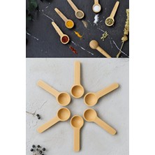 Kitchen Life 6 Adet Beyaz Servis ve Baharat Kaşığı-Kahvaltılık Kaşığı