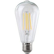 Helios 8W Rustik Ampul Armut - ST64 (Hs 2100 & 2101)