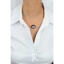 Liveyn Design Ince Zincir Kristal Taşlı Uçlu Kolye