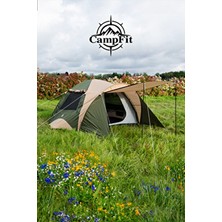 Campfit 5-6 Kişilik 4 Mevsim Su Geçirmez Tenteli Outdoor Kamp Çadırı