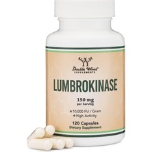 Double Wood Lumbrokinase Enzymes 10,000 Fu Cardiovascular And Blood Circulation Support 120 Caps